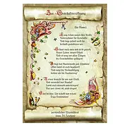 Urkunde zur Geschäftseröffnung