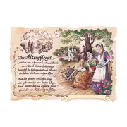Kunstbild Altenpfleger mit Wunschtext