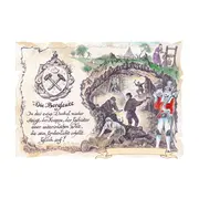 Zunftbild Bergleute mit Wunschtext