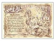Kunstbild Buchhalter - braun / schwarz