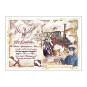 Zunftbild Eisenbahn mit Wunschtext