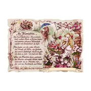 Kunstbild Floristin mit Wunschtext