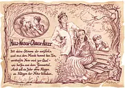 Zunftbild HNO Arzt - braun / schwarz
