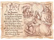 Kunstbild Jurist - braun / schwarz