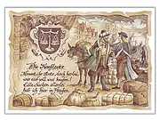 Zunftbild Kaufleute - farbig