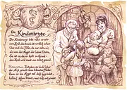 Zunftbild Kinderarzt - braun / schwarz
