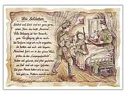 Zunftbild Soldat - farbig