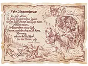 Kunstbild Unternehmer - braun / schwarz