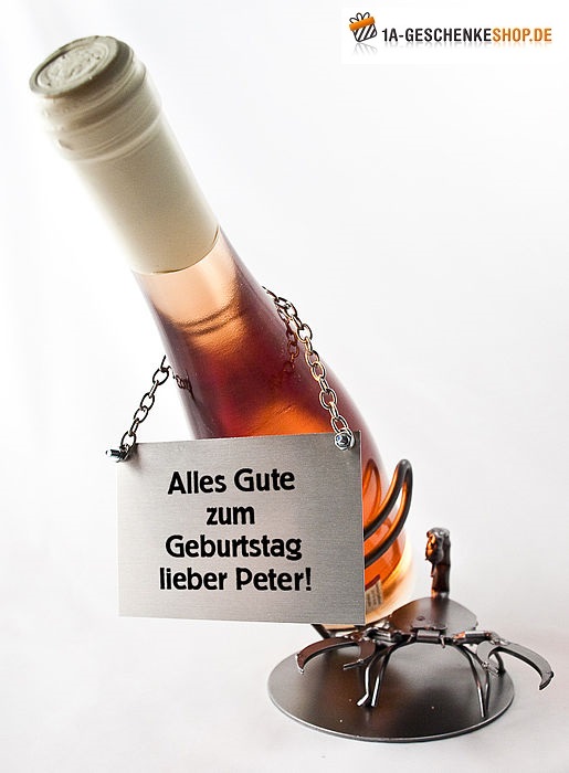 weinflaschenhalter zum geburtstag